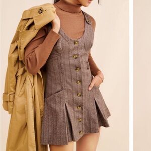 Free People Brown Mini Dress